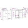 Aparador de madera maciza de pino blanco 230 x 35 x 80 cm by , Sideboards - Ref: Foro24-3114085, Price: 394,30 €, Discount: %