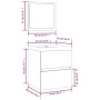Armario de lavabo con lavamanos y espejo gris sonoma von , Badezimmerwaschtische - Ref: Foro24-3114177, Preis: 133,00 €, Raba...