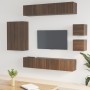 Set de muebles para TV 8 pzas madera contrachapada roble marrón von , TV-Möbel - Ref: Foro24-3114493, Preis: 288,40 €, Rabatt: %