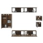 Set de muebles para TV 8 pzas madera contrachapada roble marrón von , TV-Möbel - Ref: Foro24-3114493, Preis: 288,40 €, Rabatt: %