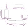 Set de muebles para TV 8 pzas madera contrachapada roble marrón von , TV-Möbel - Ref: Foro24-3114493, Preis: 288,40 €, Rabatt: %