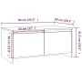 Couchtisch aus weißem Sperrholz, 90 x 50 x 41,5 cm von vidaXL, Couchtisch - Ref: Foro24-809818, Preis: 51,93 €, Rabatt: %