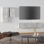 Set de muebles de TV 4 pzas madera contrachapada gris hormigón von , TV-Möbel - Ref: Foro24-3114625, Preis: 157,94 €, Rabatt: %