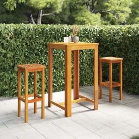 Juego muebles de bar de jardín 3 pzas madera de acacia maciza de , Conjuntos de jardín - Ref: Foro24-3116014, Precio: 255,89 ...