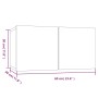 Muebles TV pared 4 uds madera ingeniería roble humo 60x30x30cm by , TV Furniture - Ref: Foro24-3120203, Price: 128,36 €, Disc...