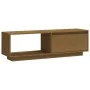 TV-Schrank aus massivem Kiefernholz in Honigbraun, 110 x 30 x 33,5 cm von vidaXL, TV-Möbel - Ref: Foro24-809891, Preis: 56,41...