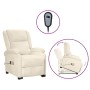Sillón de masaje elevable terciopelo color crema | Foro24.es | Tu tienda online para hogar, jardín y más Foro24.es