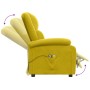 Sillón de masaje eléctrico terciopelo amarillo | Foro24.es | Tu tienda online para hogar, jardín y más Foro24.es