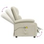 Sillón de masaje eléctrico terciopelo color crema | Foro24.es | Tu tienda online para hogar, jardín y más Foro24.es