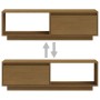 TV-Schrank aus massivem Kiefernholz in Honigbraun, 110 x 30 x 33,5 cm von vidaXL, TV-Möbel - Ref: Foro24-809891, Preis: 57,21...