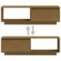 TV-Schrank aus massivem Kiefernholz in Honigbraun, 110 x 30 x 33,5 cm von vidaXL, TV-Möbel - Ref: Foro24-809891, Preis: 56,41...