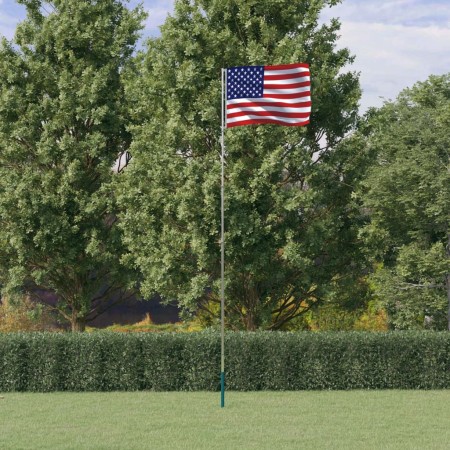 Mástil y bandera de Estados Unidos aluminio 5,55 m von , Fahnen und Windsäcke - Ref: Foro24-3147141, Preis: 53,55 €, Rabatt: ...