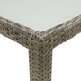 Garden table tempered glass gray synthetic rattan 150x90x75cm by vidaXL, Garden tables - Ref: Foro24-316707, Price: 129,37 €,...