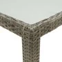 Mesa de jardín vidrio templado ratán sintético gris 150x90x75cm de vidaXL, Mesas de jardín - Ref: Foro24-316707, Precio: 138,...