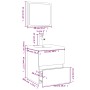 Set de muebles de baño madera contrachapada color roble ahumado by , Bathroom furniture - Ref: Foro24-3152864, Price: 176,28 ...