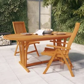 Garden table solid eucalyptus wood 200x100x75 cm by vidaXL, Garden tables - Ref: Foro24-316072, Price: 253,17 €, Discount: %