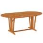 Mesa de jardín madera maciza de eucalipto 200x100x75 cm de vidaXL, Mesas de jardín - Ref: Foro24-316072, Precio: 256,35 €