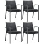Juego comedor jardín 5 piezas y cojines ratán sintético y acero von , Gartensets - Ref: Foro24-3186995, Preis: 436,37 €, Raba...