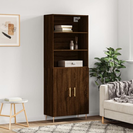 Aparador alto madera contrachapada marrón roble 69,5x34x180 cm von , Sideboards - Ref: Foro24-3189244, Preis: 144,61 €, Rabat...