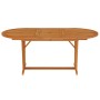 Mesa de jardín madera maciza de eucalipto 200x100x75 cm de vidaXL, Mesas de jardín - Ref: Foro24-316072, Precio: 256,35 €