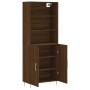 Aparador alto madera contrachapada marrón roble 69,5x34x180 cm von , Sideboards - Ref: Foro24-3189244, Preis: 144,61 €, Rabat...