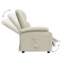 Sillón reclinable terciopelo blanco crema von , Sessel - Ref: Foro24-342408, Preis: 184,27 €, Rabatt: %