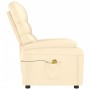 Sillón de masaje de cuero sintético crema by , Electric massage chairs - Ref: Foro24-289690, Price: 197,81 €, Discount: -5%%