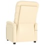 Sillón de masaje de cuero sintético crema by , Electric massage chairs - Ref: Foro24-289690, Price: 197,81 €, Discount: -5%%