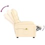 Sillón de masaje de cuero sintético crema by , Electric massage chairs - Ref: Foro24-289690, Price: 197,81 €, Discount: -5%%