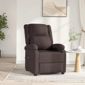 Sillón reclinable eléctrico tela marrón oscuro by , Armchairs - Ref: Foro24-3098357, Price: 290,59 €, Discount: %