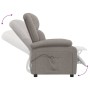 Sillón reclinable eléctrico tela gris taupé von , Sessel - Ref: Foro24-3098360, Preis: 258,18 €, Rabatt: -5%%