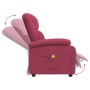 Sillón de masaje de terciopelo rojo tinto by , Electric massage chairs - Ref: Foro24-342415, Price: 221,94 €, Discount: %