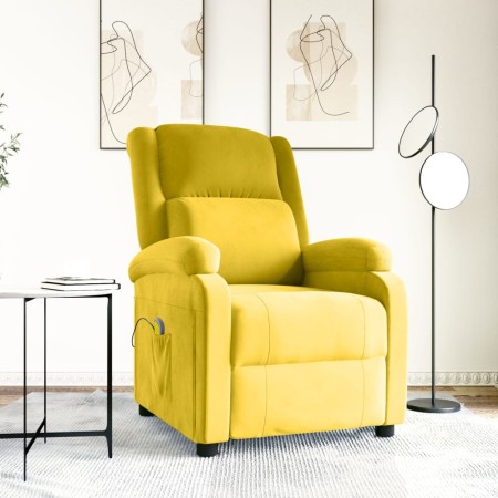 Sillón de masaje de terciopelo amarillo | Foro24.es | Tu tienda online para hogar, jardín y más Foro24.es