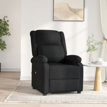 Sillón reclinable eléctrico de tela negro by , Armchairs - Ref: Foro24-3098355, Price: 258,27 €, Discount: %