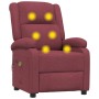 Sillón de masaje eléctrico tela rojo tinto von , Elektrische Massagesessel - Ref: Foro24-3098362, Preis: 276,33 €, Rabatt: -5%%