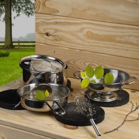 Esschert Design Set de cocina de juguete para jardín 6 pzas acero inox von , Wasserspielgeräte - Ref: Foro24-442372, Preis: 1...