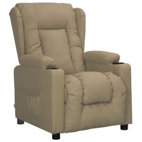 Sillón reclinable de cuero sintético color capuchino von , Sessel - Ref: Foro24-339070, Preis: 209,11 €, Rabatt: -5%%