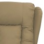Sillón reclinable de cuero sintético color capuchino by , Armchairs - Ref: Foro24-339070, Price: 209,16 €, Discount: %