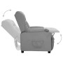 Sillón reclinable de cuero sintético gris by , Armchairs - Ref: Foro24-339072, Price: 209,16 €, Discount: %