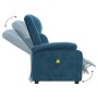 Sillón de masaje de terciopelo azul by , Electric massage chairs - Ref: Foro24-342420, Price: 297,76 €, Discount: %
