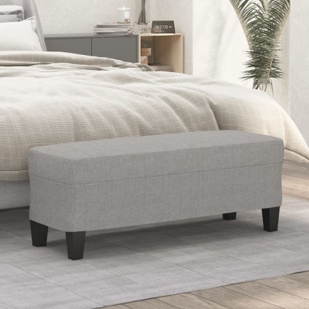 Banco de tela gris claro 100x35x41 cm | Foro24.es | Tu tienda online para hogar, jardín y más Foro24.es