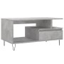 Mesa de centro madera contrachapada gris hormigón 90x49x45 cm by , Coffee table - Ref: Foro24-831024, Price: 74,44 €, Discoun...