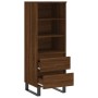 Aparador alto madera contrachapada roble marrón 40x36x110 cm | Foro24.es | Tu tienda online para hogar, jardín y más Foro24.es