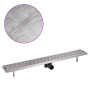 Desagüe de ducha lineal acero inoxidable 930x140 mm by , Drains - Ref: Foro24-142181, Price: 56,70 €, Discount: %