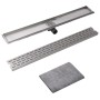 Desagüe de ducha lineal acero inoxidable 930x140 mm by , Drains - Ref: Foro24-142181, Price: 56,70 €, Discount: %