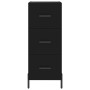 Aparador de madera contrachapada negro 34,5x34x90 cm de , Aparadores - Ref: Foro24-828613, Precio: 94,67 €