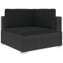 Set de muebles de jardín 5 pzas y cojines ratán sintético negro von , Gartensets - Ref: Foro24-46744, Preis: 538,68 €, Rabatt: %