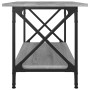 Mesa de centro madera y hierro gris Sonoma 80x45x45 cm by , Coffee table - Ref: Foro24-823325, Price: 42,00 €, Discount: %