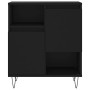 Aparador de madera contrachapada negro 60x35x70 cm by , Sideboards - Ref: Foro24-831189, Price: 72,16 €, Discount: -5%%