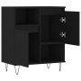 Aparador de madera contrachapada negro 60x35x70 cm by , Sideboards - Ref: Foro24-831189, Price: 72,16 €, Discount: -5%%